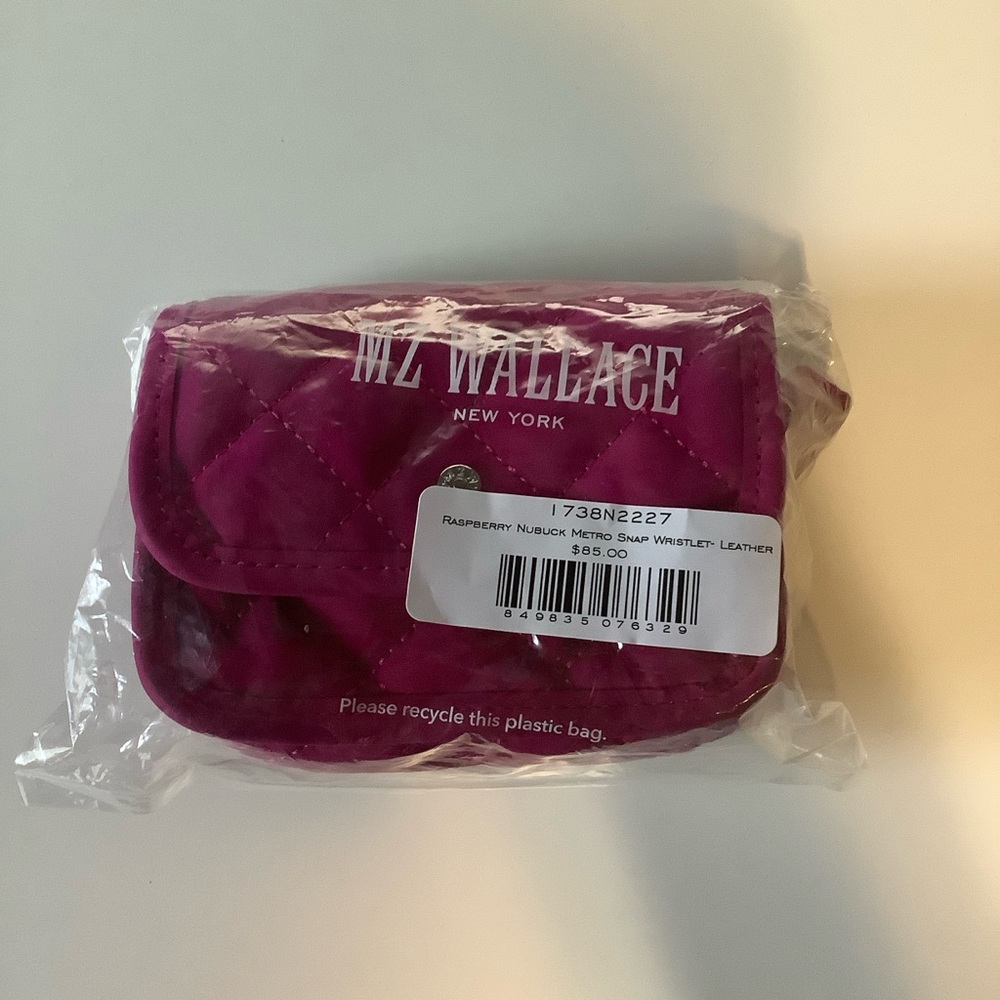 MZ Wallace Fuchsia Quilted Wristlet almost new. Please read description - Picture 5 of 5